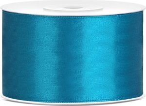 Türkisfarbenes Satinband 38mm/25m - PartyDeco