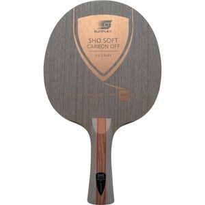 Sunflex SHO Soft Carbon Off Tischtennis-Holz, konkaver Griff | Tischtennis Tischtennisequipment Tischtennisausrüstung Ausrüstung