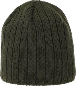 Faera Strick Beanie mit Fleece-Innenfutter und glatter Oberfläche One Size