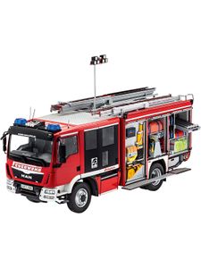 MAN TGM / Schlingmann HLF 20 VARUS 4x4, Revell Feuerwehr Modellbausatz im Maßstab 1:24, 295 Teile, 36,3 cm