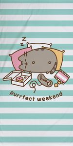 Pusheen Badetuch Purrfect Weekend 75x150 cm Pusheen Badetuch Purrfect Weekend 75x150 cm