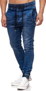 Tazzio Herren Jeans Regular Fit im Jogger-Stil 17504 Blau M