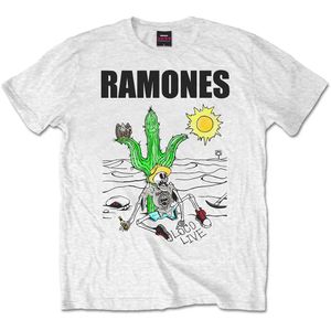 Ramones - "Loco Live" T-Shirt für Herren/Damen Unisex RO1307 (L) (Weiß)