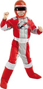 Rubies Original Power Ranger Kostüm red Gr. 110 - 146, Größe:M