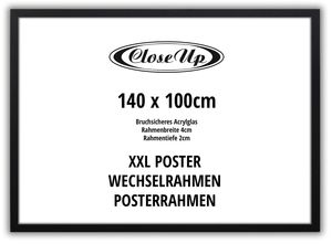 XXL Posterrahmen 100 x 140 cm , schwarz