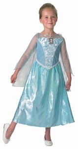 RUBIE'S Faschingskostüm Elsa Musical Light up Dress Frozen Child, Größe: L, Farbe: blau
