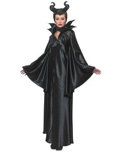 Disney Maleficent Damenkostüm Böse Fee Lizenzware schwarz