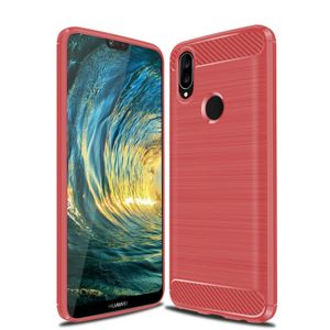 Handyhülle für Huawei P20 Lite 5.8 Zoll TPU Case Robuste Hülle Dünn aus weichem flexiblem Material Slim Rot