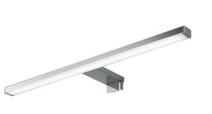FACKELMANN LED-Aufsatzleuchte / Maße (B x H x T): ca. 50 x 4 x 12,5 cm / hochwertige LED-Leuchte fürs Badezimmer / Spiegelleuchte für einen Badschrank / Farbe: Silber / Energieeffizienzklasse A+++