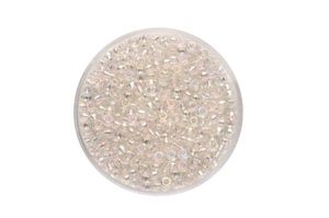 Glorex Rocailles 2,6 mm 17 g, Rainbow kristall