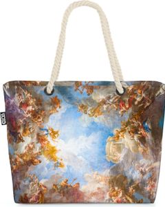 VOID Versailles Deckengemälde Strandtasche Shopper 58x38x16cm 23L XXL Einkaufstasche Tasche Reisetasche Beach Bag
