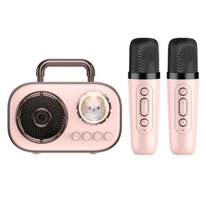 Karaoke Maschine mit 2 Mikrofonen, Mini Karaoke Anlage, tragbare Bluetooth Karaoke Lautsprecher für Kinder, Partys, Geburtstage & Familientreffen Karaoke Maschine mit 2 Mikrofonen, Mini Karaoke Anlage, tragbare Bluetooth Karaoke Lautsprecher für Kinder, Partys, Geburtstage & Familientreffen