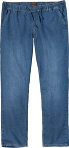 Adamo Schlupf-Stretchjeans Übergröße mittelblau Texas, Größe:7XL