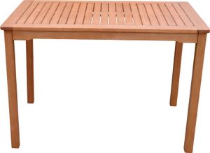 Gartentisch PITTSBURGH aus Eukalyptus Holz - 110 x 70 cm - Outdoor Esstisch ausMassivholz geölt - Tisch für Garten Balkon Terrasse witterungsbeständig für Außen