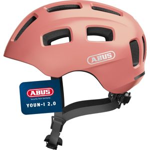 ABUS Fahrradhelm Youn-I 2.0 - mit Licht für Kinder, Jugendliche und junge Erwachsene - für Mädels und Jungs - Roségold, Größe M (52-57 cm) ABUS Fahrradhelm Youn-I 2.0 - mit Licht für Kinder, Jugendliche und junge Erwachsene - für Mädels und Jungs - Roségold, Größe M (52-57 cm)