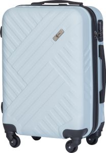 Xonic Design Reisekoffer - Hartschalen-Koffer mit 360° Leichtlauf-Rollen - hochwertiger Trolley mit Zahlenschloss in M-L-XL oder Set (Pastell Eisblau M, klein)
