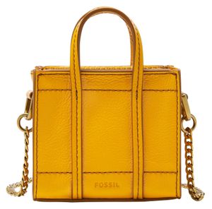 FOSSIL Umhängetasche Handtasche Carmen Micro Tote Bag Golden Yellow senfgelb