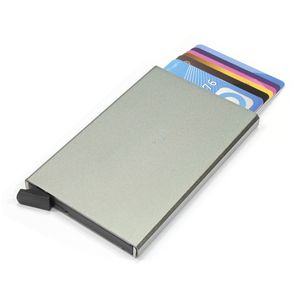 Figuretta Aluminium RFID Hardcase Kartenetui Card Protector, Farbe:Grau