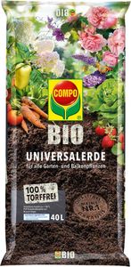 Bio Universal-Erde 40 l torffrei, Compo, 4008398112264