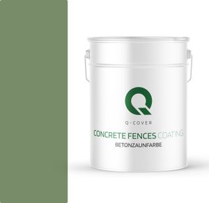 BETONZAUNFARBE 10 L Grassgrün SILIKON FARBE  AUßEN BETONFARBE  | WASSERABWEISEND | ACRYLAT DISPERSION BETONELEMENTE LOTUSEFFEKT ABPERLEFFEKT
