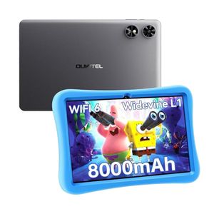 OUKITEL OT6 KID Tablet 10,1" Android 13 Tablet pro děti 16GB+64GB 8000mAh WiFi6 BT5.0, rodičovská kontrola, Widevine L1,Google Kids Space, šedý