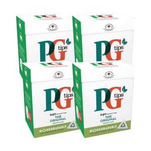 PG TIPS - Schwarzer Tee - (4 X 240 PCS) 960 Beutel