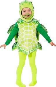 O5037-104 grün-weiß Kinder Mädchen Junge Schildkröten Weste-Kostüm Gr.104