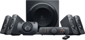 Logitech Z906 5.1 Speaker System PC-Lautsprechersystem, 5 Aktiv-Lautsprecher, Subwoofer, 500 Watt RMS, Dolby Digital/THX, Funkfernbedienung