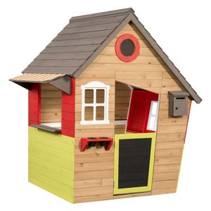 Swing King Fairytale Spielhaus aus Holz 140 x 106 x 145 cm Natur