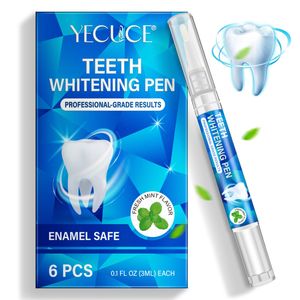 Zahnaufhellung Gel Stift Zahnweiß Weiße Zähne Teeth Whitening Bleaching Pen, 1x 6 PCS