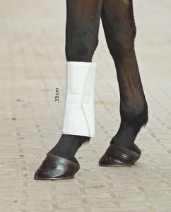4 Stück CATAGO elastische Fleecebandagen schwarz Bandagen für Pferde Beine 