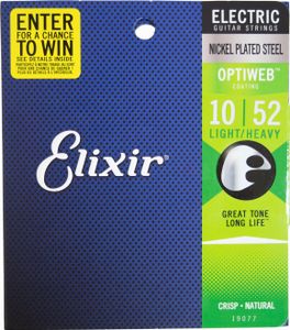 Elixir 19077 Optiweb 10-52 - Struny Pre Elektrickú Gitaru