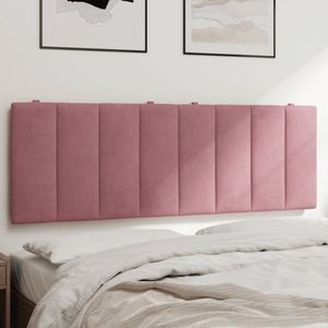 vidaXL Kopfteil-Kissen "Hanko" Rosa 140 cm Samt