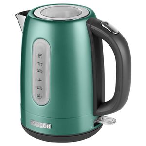 SENCOR SWK 1771GR Wasserkocher aus Edelstahl mit abnembarem Filter (2150 Watt, Volumen 1,7 L) metalic grün