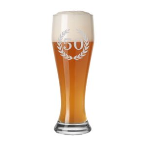 Luxentu Weizenglas Weißbierglas 0,5 Liter - 50. Jubiläum