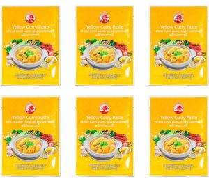 6er-Pack COCK Gelbe Currypaste (6x 50g) | Yellow Curry Paste