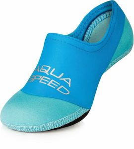AQUA SPEED Neoprensocken Schwimmsocken Surfschuhe Socken neopren 26/27 blau/türkis