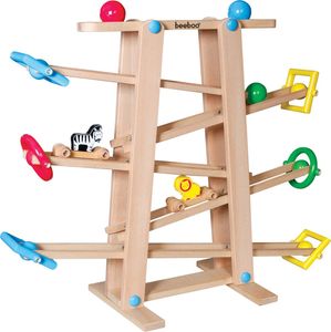 Beeboo 41509228 Beeboo Holz Kugelbahn mit Rollelem