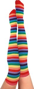 Overknees Strümpfe bunt 150 DEN Karneval Fasching Party Halloween Cosplay Anime