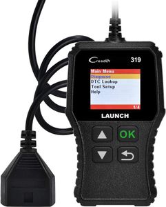 LAUNCH CR319 OBD2 Diagnosegeräte Fahrzeug Code-Scanner Fehlercodeleser unterstützt alle Autos mit 16-Pin OBDII-Schnittstelle Code Lesen und Löschen O2-Sensor/EVAP-Test
