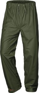 Unisex PU-Regenbundhose Profi – Regenhose Damen Herren Leichte Gummihose Winddicht Wasserdicht in Oliv Größe XL