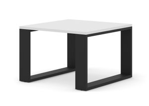 Konferenčný stolík Luca 60 x 60 cm Štvorcový bočný stolík Obývacia izba biela matná