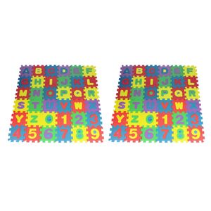 72 Stück Schaumspielmatte Puzzle Alphabet \\u0026 Number Crawling Mat Für Kinder Kleinkinder