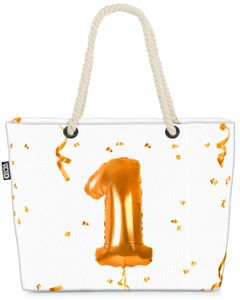 VOID Party Ballons Feiern Strandtasche Shopper 58x38x16cm 23L XXL Einkaufstasche Tasche Reisetasche Beach Bag