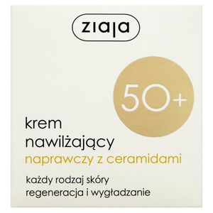 Ziaja 50+, krem nawilżający naprawczy z ceramidami, 50ml - Długi termin ważności!