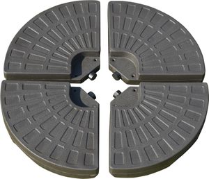 Outsunny Schirmgewicht 4-tlg. Schirmständer mit 17 kg Wasser oder 25 kg Sand befüllbar HDPE Kaffee 100 x 100 x 10,5 cm Outsunny Schirmgewicht 4-tlg. Schirmständer mit 17 kg Wasser oder 25 kg Sand befüllbar HDPE Kaffee 100 x 100 x 10,5 cm