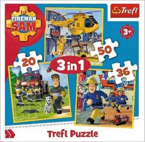 Trefl 3 in 1 Puzzle - Feuerwehrmann Sam