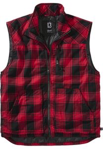 BRANDIT Lumber Vest red/black Gr. XL