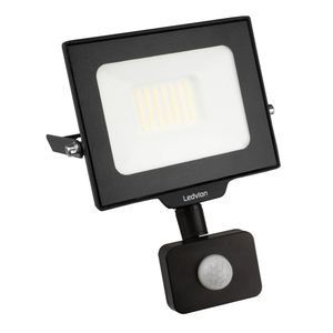 Ledvion LED Strahler mit Bewegunssensor, 30 Watt Osram LED Fluter, 4000K Scheinwerfer, 3600 Lumen, IP44 Außenstrahler mit Bewegungsmelder und Schnellanschluss