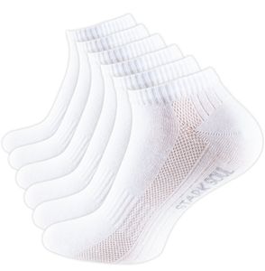 Stark Soul® Sneaker Socken 6 Paar Uni 39-42 weiss